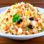 Arroz à Grega: Acompanhamento Colorido e Saboroso para Suas Refeições
