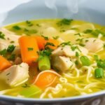 Sopa de Frango com Legumes e Macarrão